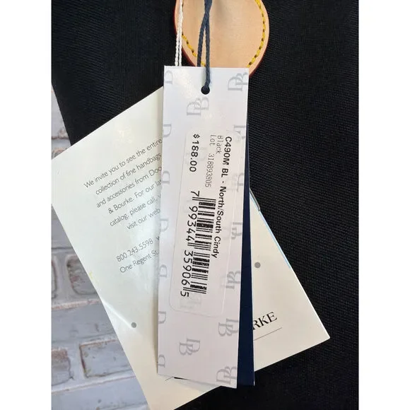 Dooney & Bourke North/South Cindy Bucket Bag, Black, One Size, New With Tags - Picture 3 of 4